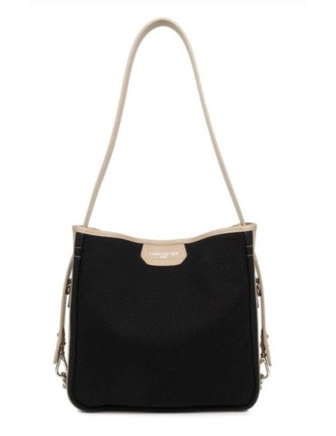 SAC CABAS EPAULE NOIR NUDE - LANCASTER
