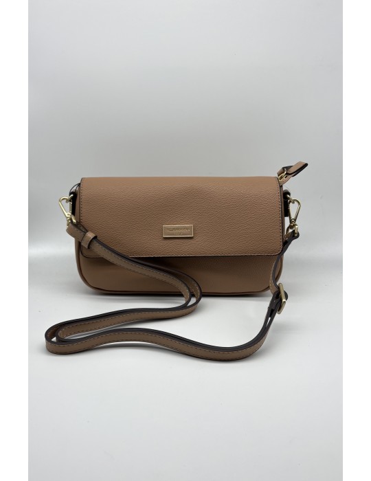 SAC PORTE EPAULE ET BANDOULIERE NOISETTE - HEXAGONA