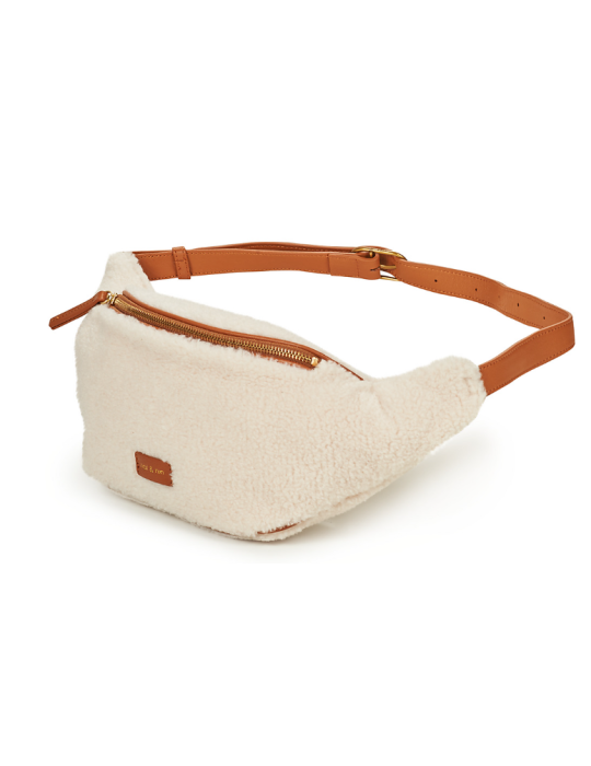 SAC BANANE TRACY TEDDY CREAM - NAT & NIN