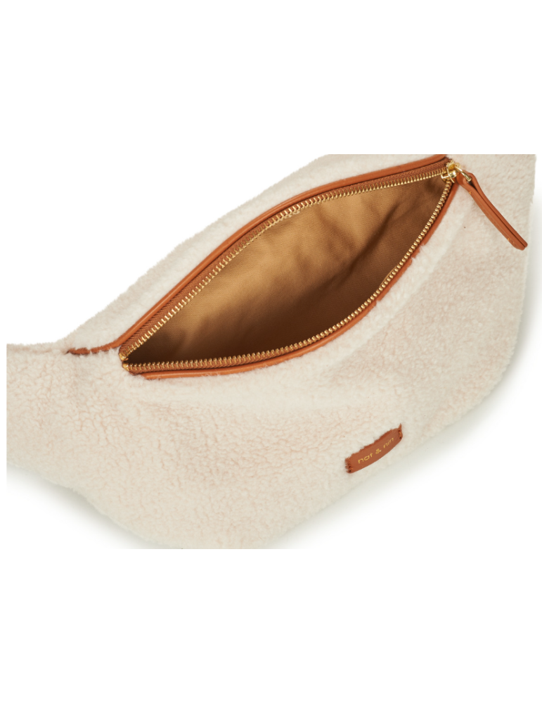 SAC BANANE TRACY TEDDY CREAM - NAT & NIN