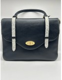 SAC A MAIN RABAT LEGENDE NOIR ET PYTHON  - LANCASTER
