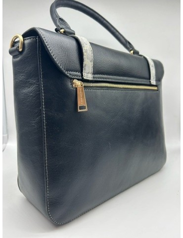 SAC A MAIN RABAT LEGENDE NOIR ET PYTHON  - LANCASTER 2