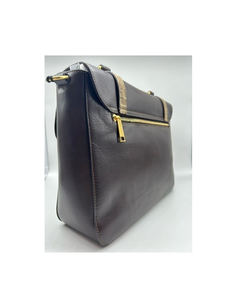 SAC A MAIN LEGENDE MARRON PYTHON - LANCASTER