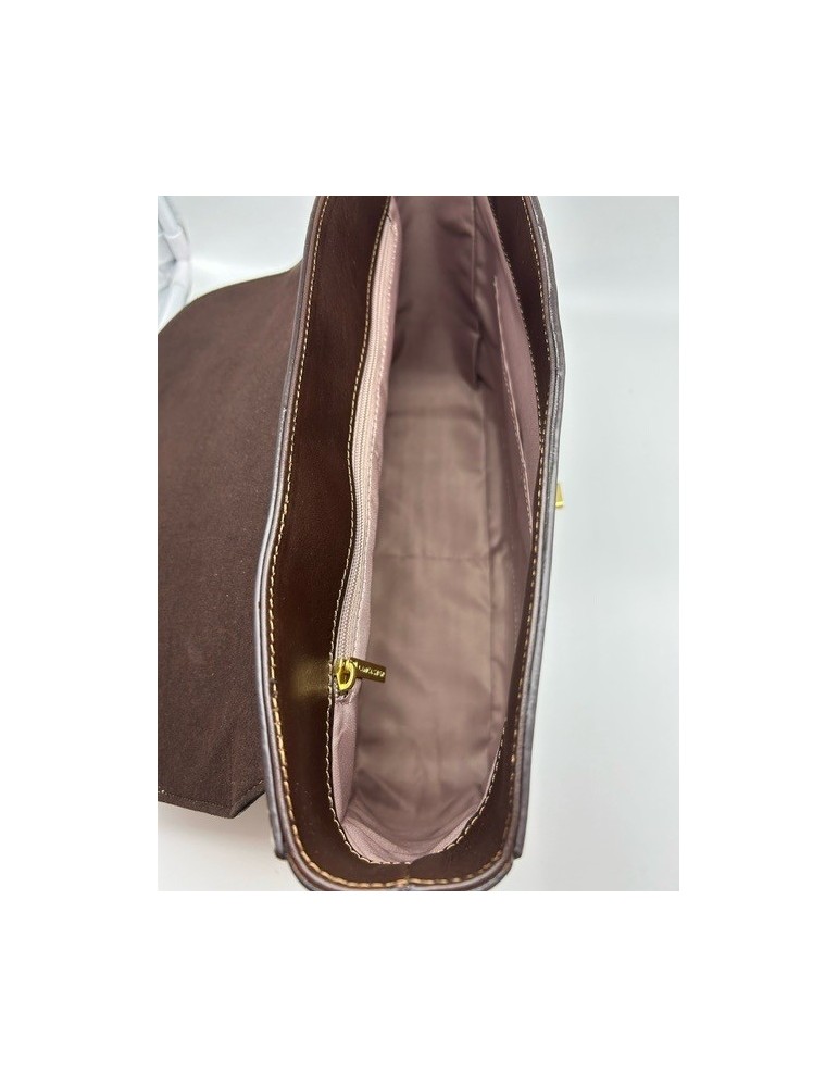 SAC A MAIN LEGENDE MARRON PYTHON - LANCASTER