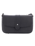 SAC TROTTEUR A RABAT EN CUIR NOIR - LANCASTER
