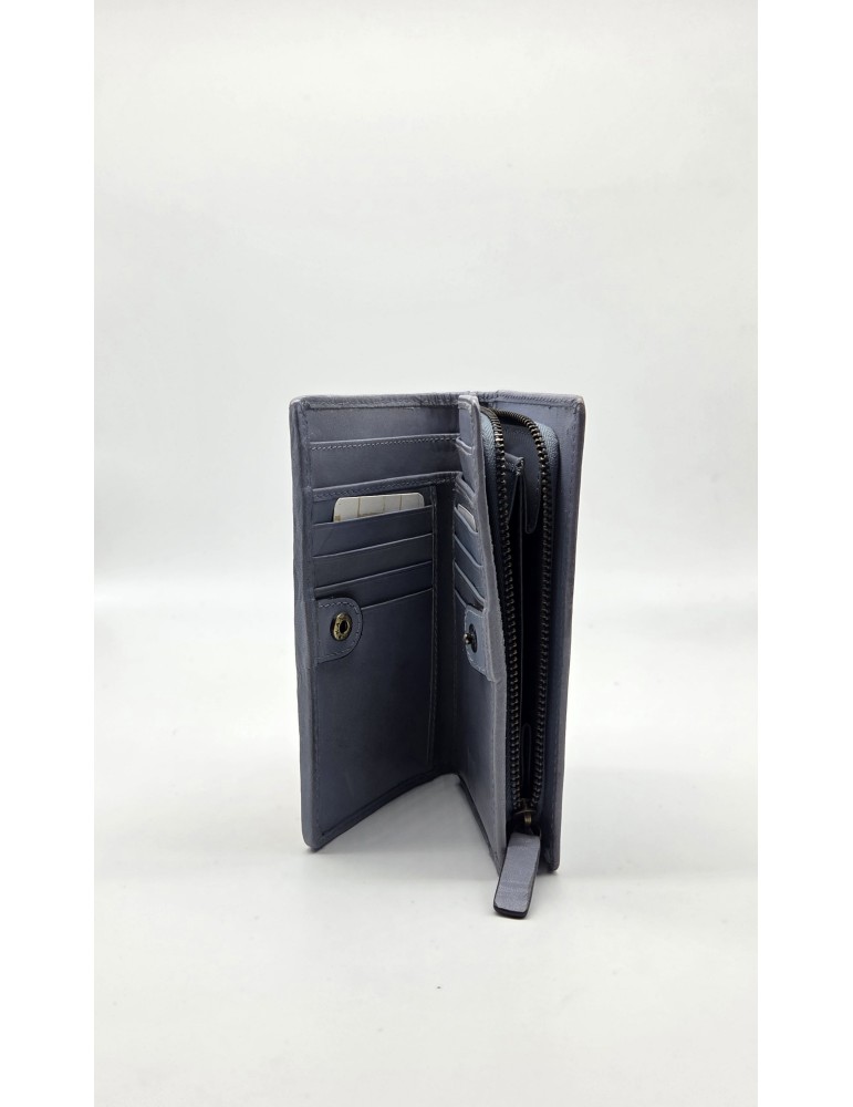PORTEFEUILLE PARKER BLUE - BIBA