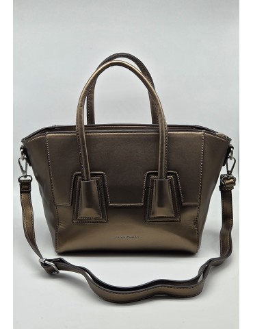 SAC PORTE MAIN ET BANDOULIERE BRONZE - FRANCINEL