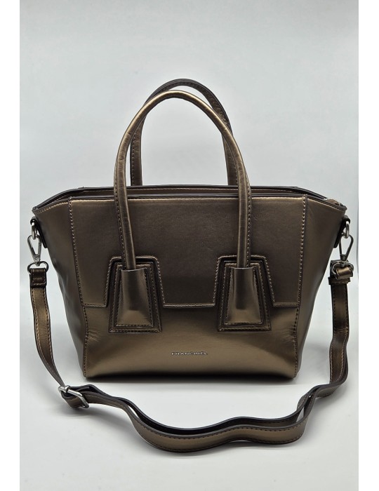 SAC PORTE MAIN ET BANDOULIERE BRONZE - FRANCINEL