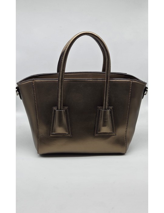 SAC PORTE MAIN ET BANDOULIERE BRONZE - FRANCINEL