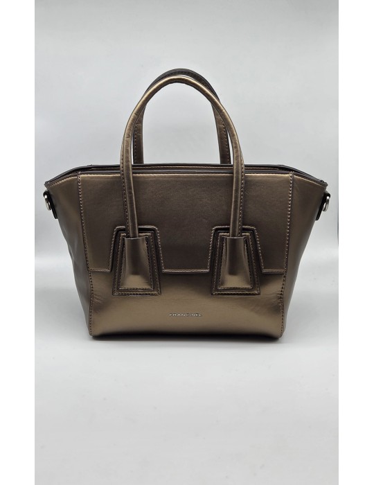 SAC PORTE MAIN ET BANDOULIERE BRONZE - FRANCINEL