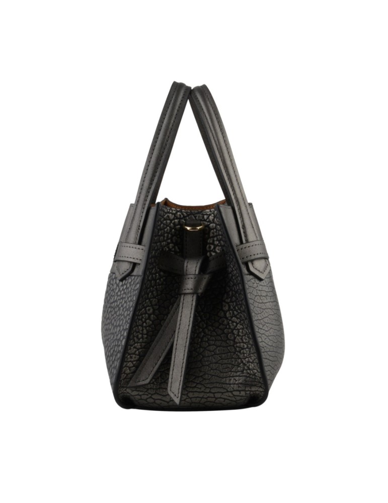 SAC EN CUIR PORTE MAIN METALLISE - POURCHET