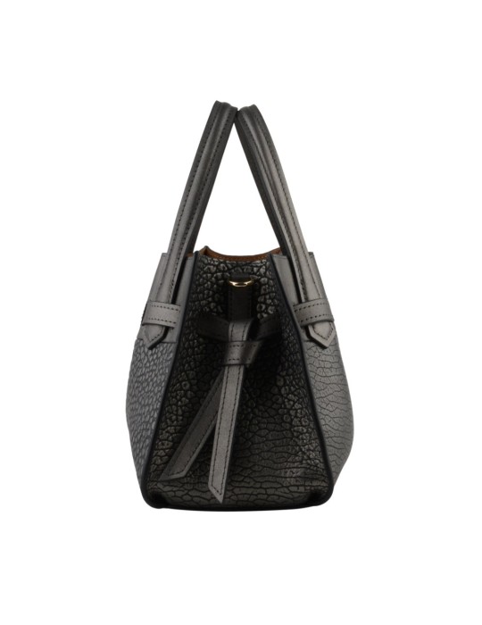 SAC EN CUIR PORTE MAIN METALLISE - POURCHET