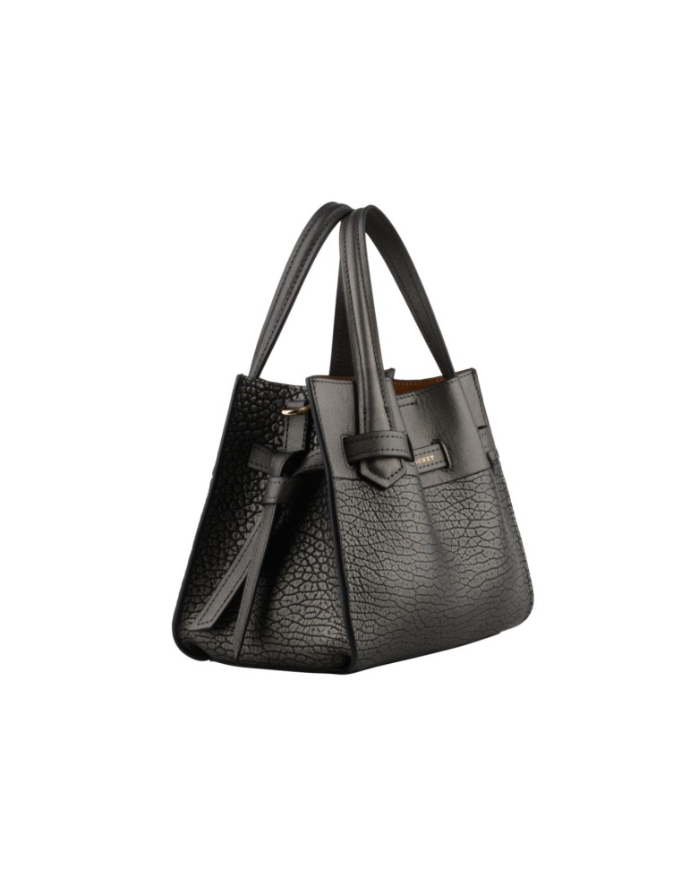 SAC EN CUIR PORTE MAIN METALLISE - POURCHET