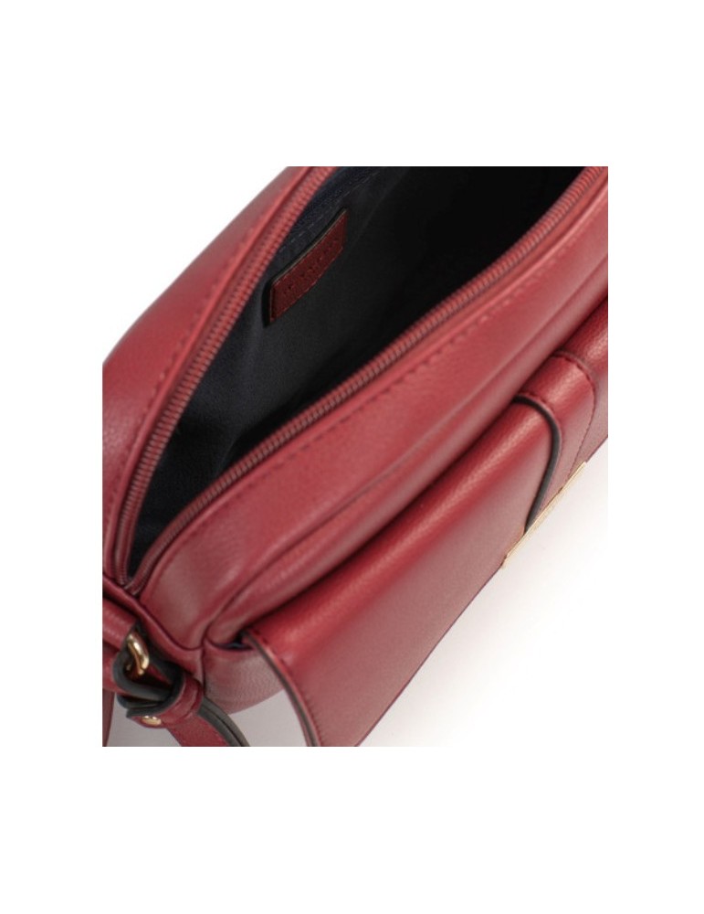 SAC TROTTEUR CARMIN EN SIMILICUIR  - HEXAGONA