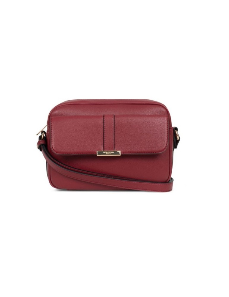 SAC TROTTEUR CARMIN EN SIMILICUIR  - HEXAGONA