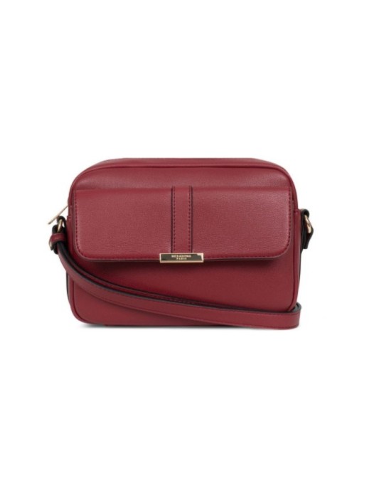 SAC TROTTEUR CARMIN EN SIMILICUIR  - HEXAGONA