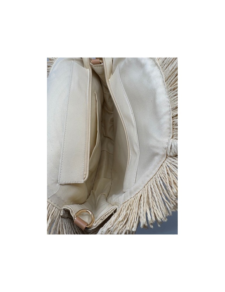 GRAND SAC PORTE MAIN ROND EN PAILLE - MIA & JOY