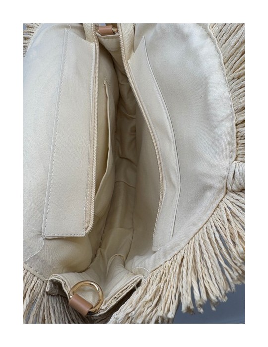 GRAND SAC PORTE MAIN ROND EN PAILLE - MIA & JOY