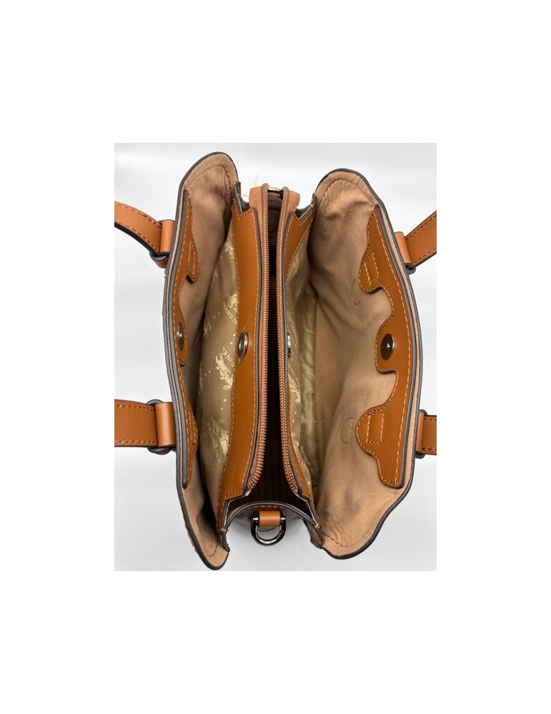 SAC CUIR PORTE MAIN ET TRAVERS CAMEL - FRANCINEL