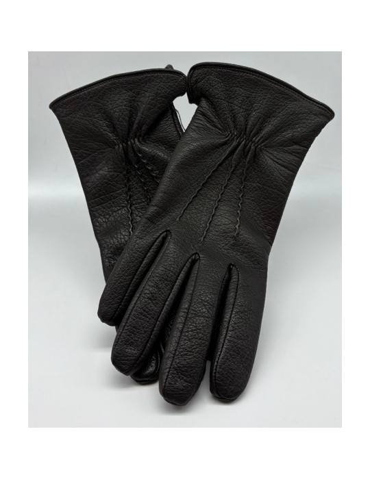GANTS HOMME POLAIRE MARRON T.8 - POUJADE