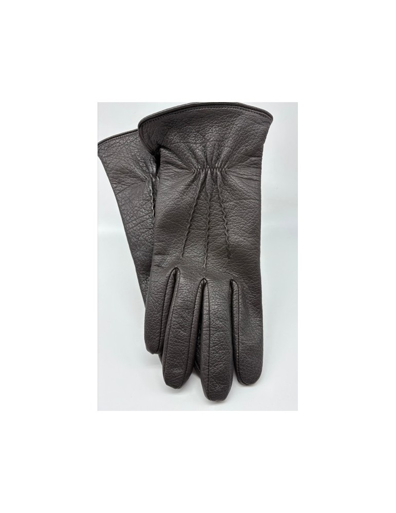 GANTS HOMME POLAIRE MARRON T.8 - POUJADE