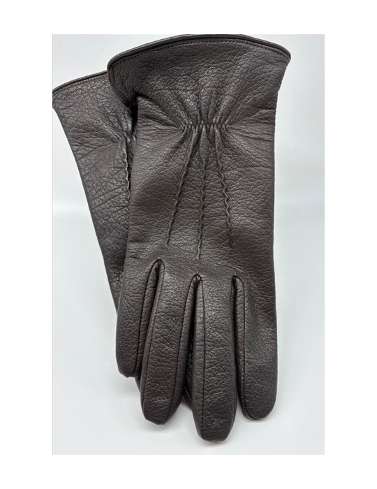 GANTS HOMME POLAIRE MARRON T.8 - POUJADE