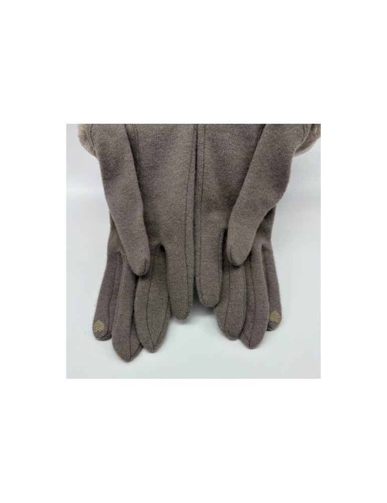 GANTS FEMME  TAUPE TAILLE UNIQUE AVEC FOURRURE - GLOVE STORY