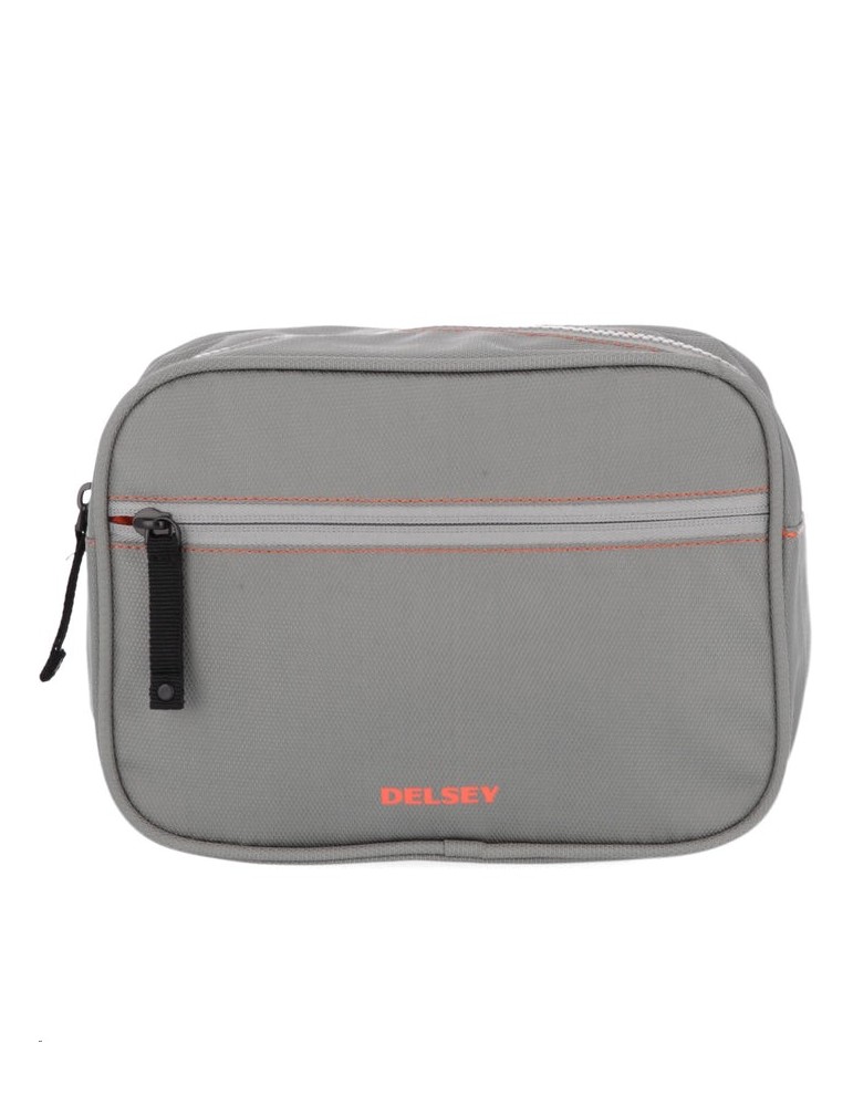 TROUSSE DE TOILETTE RECYCLE GRISE EN TOILE - DELSEY