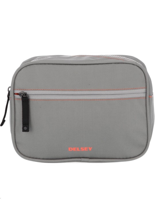 TROUSSE DE TOILETTE RECYCLE GRISE EN TOILE - DELSEY