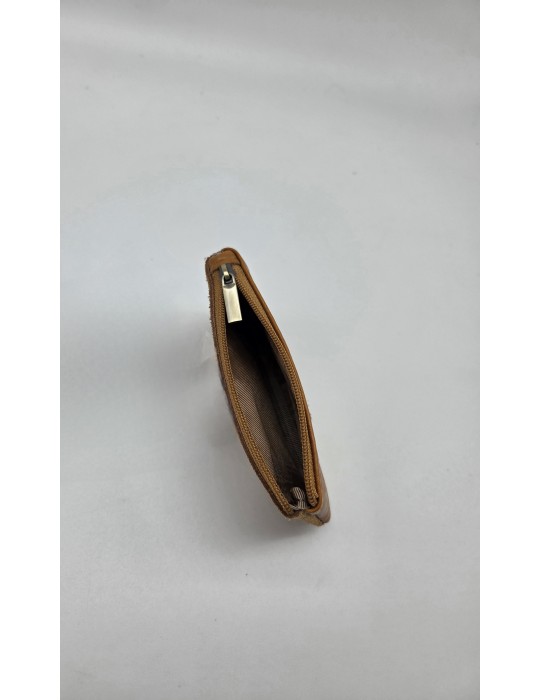 PORTE MONNAIE CROUTE DE CUIR CAMEL - MIA & JOY
