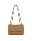SAC TROTTEUR CUIR CAMEL SOFT MATELASSE - LANCASTER