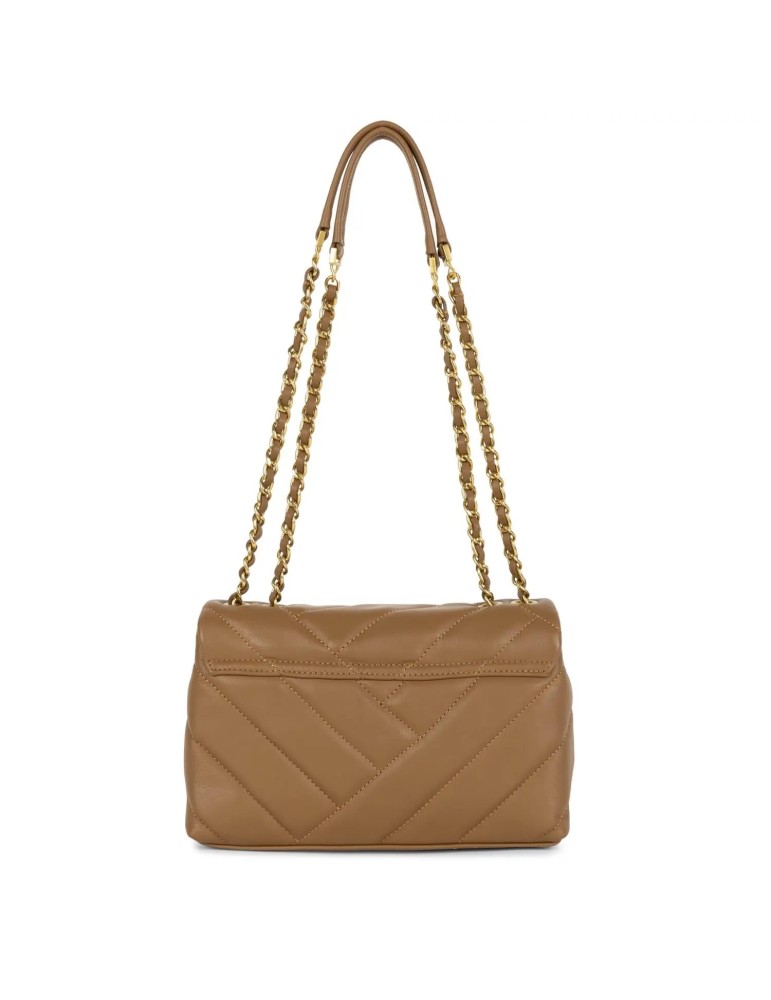 SAC TROTTEUR CUIR CAMEL SOFT MATELASSE - LANCASTER