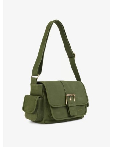 SAC JOY MULTIPOCHES VERT OLIVIER CUIR - NAT & NIN 2