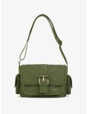 SAC JOY MULTIPOCHES VERT OLIVIER CUIR - NAT & NIN