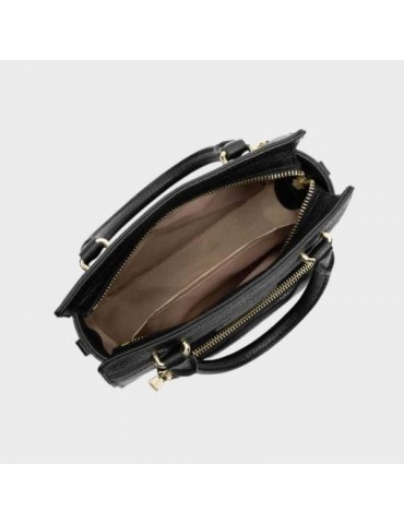 SAC A MAIN NOIR ZIPPEE CUIR  DUNE - LANCASTER 2