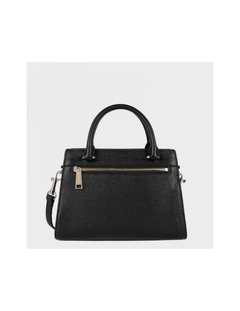 SAC A MAIN NOIR ZIPPEE CUIR  DUNE - LANCASTER