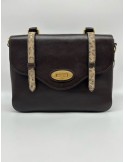 SAC A MAIN RABAT LEGENDE MARRON PYTHON - LANCASTER