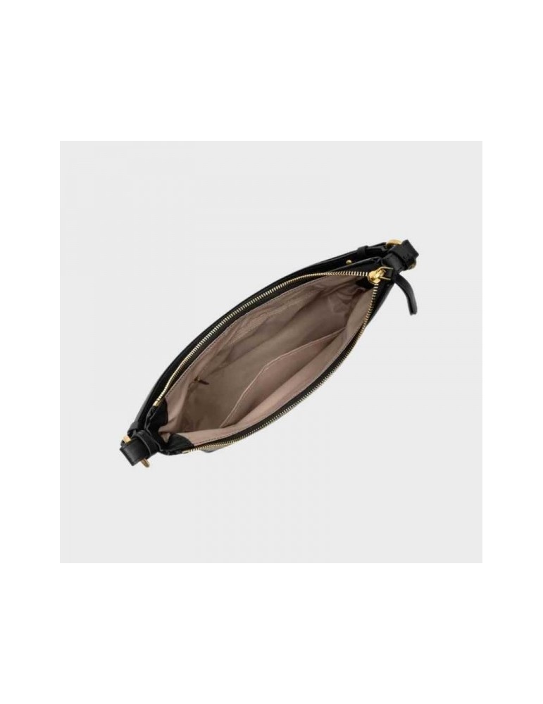 SAC HOBO SOFT CUIR MATELASSE NOIR - LANCASTER