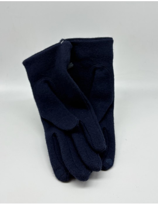 GANTS T.U BLEU POMPON
