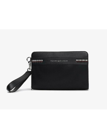 POCHETTE MAIN HOMME TH CORP TEXTURE POUCH - TOMMY HILFIGER