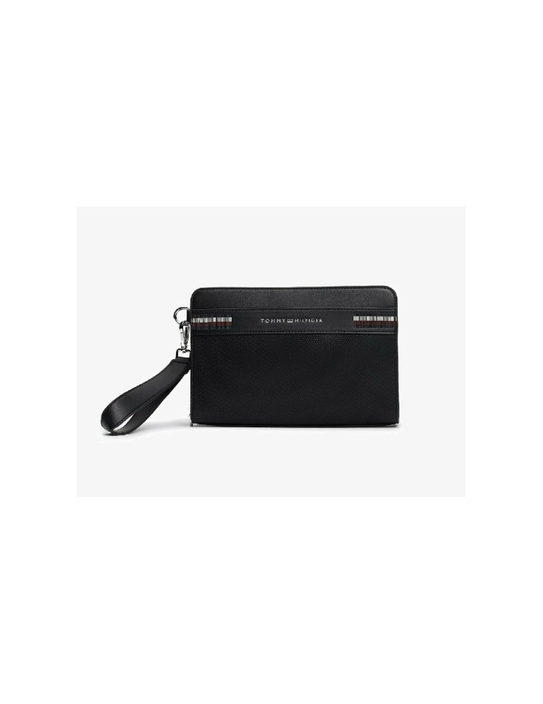 POCHETTE MAIN HOMME TH CORP TEXTURE POUCH - TOMMY HILFIGER