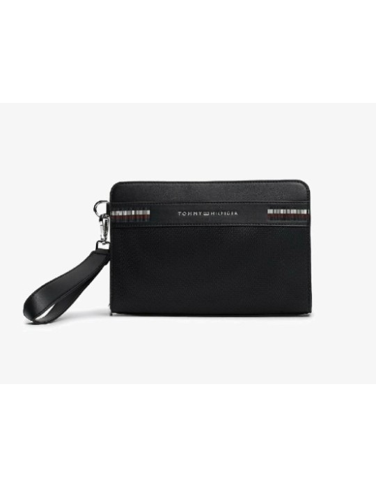 POCHETTE MAIN HOMME TH CORP TEXTURE POUCH - TOMMY HILFIGER