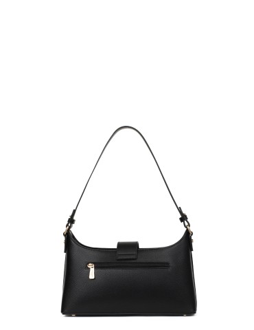 SAC PORTE EPAULE EN SIMILICUIR NOIR - HEXAGONA 2