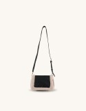 SAC BESACE A RABAT EN SYNTHETIQUE NOIR - MIA & JOY