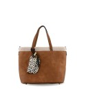 SAC A MAIN SHOPPING EN SYNTHETIQUE CAMEL - MIA & JOY
