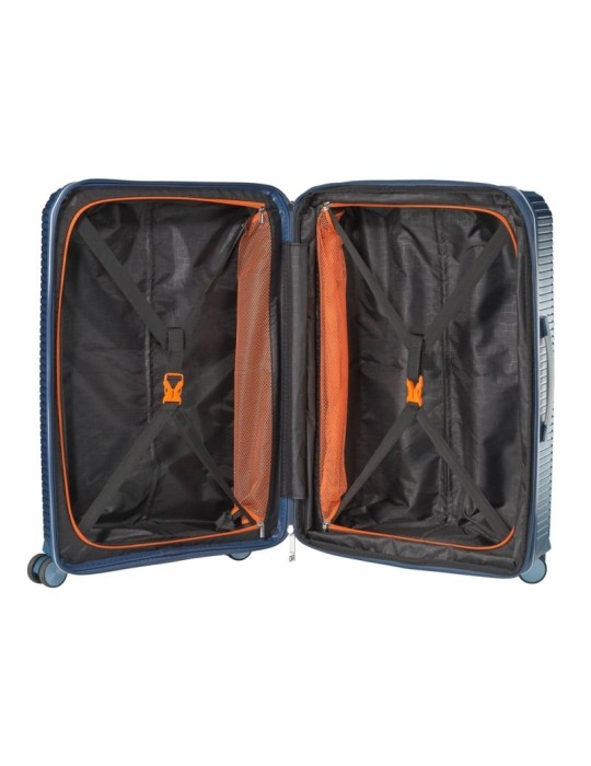 VALISE 66CM BLEU AVEC EXTENSIBLE - JUMP