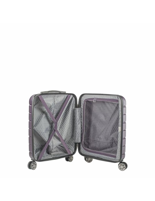 VALISE CABINE SLIM ARMOUR 55CM DARK PURPLE - DELSEY