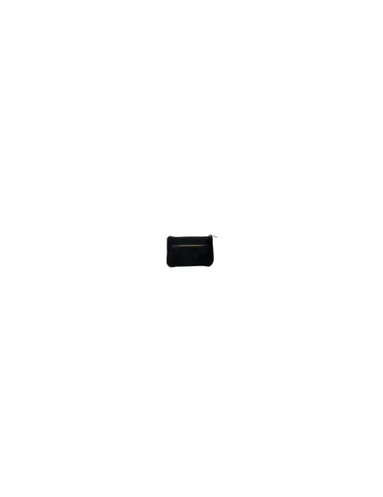 PORTE MONNAIE CROUTE DE CUIR NOIR - MIA & JOY