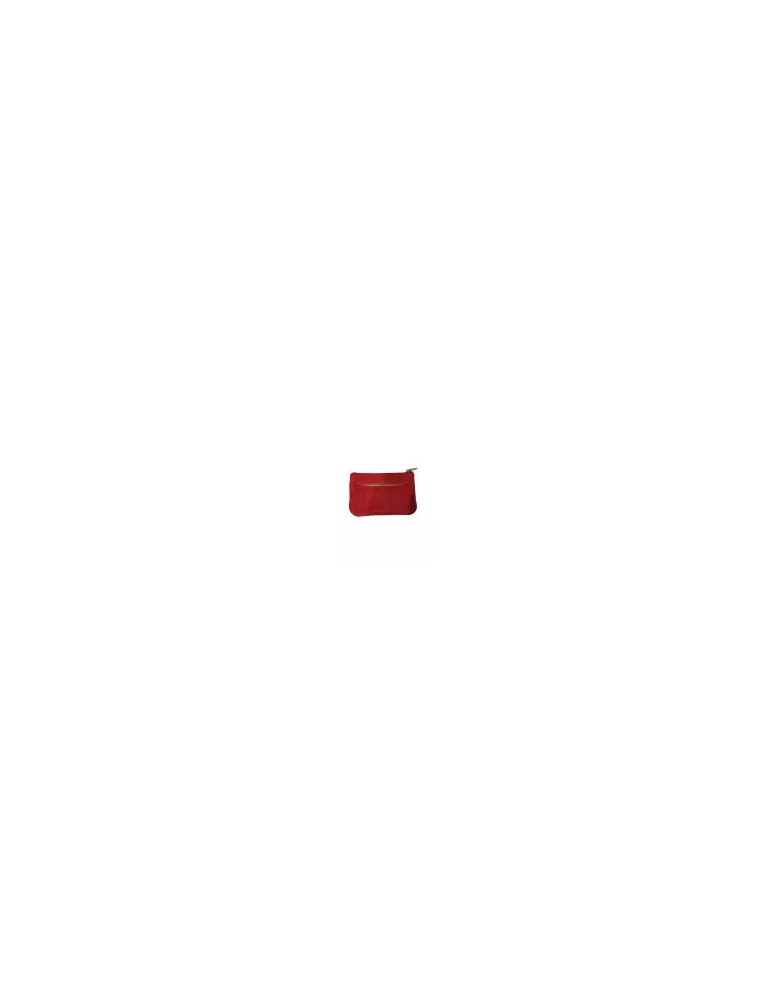 PORTE MONNAIE CROUTE DE CUIR ROUGE - MIA & JOY