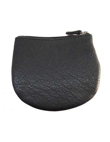 PORTE MONNAIE JOY EN CUIR NOIR  - LEA TONI 2